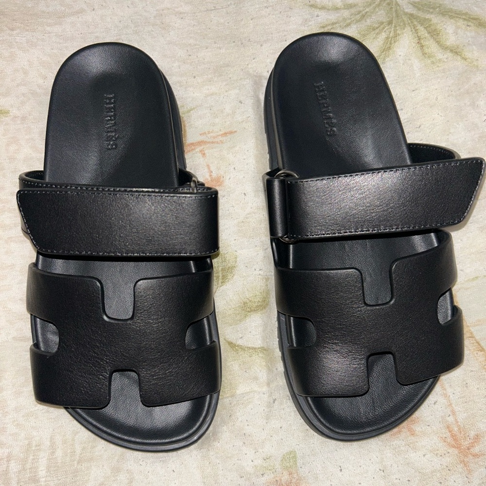 Hermès Black Chypre Sandals | Size EU 36 (5.5–6 US) *Only tried on once*